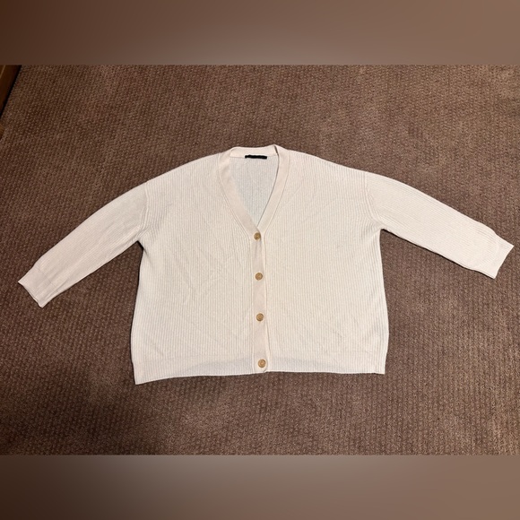 Jenni Kayne Cashmere Cocoon Knitted Button Up Cardigan Size XL - Picture 2 of 8